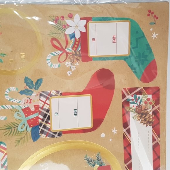 🎅🏼100 Stickers Gift Tags (10 Sheets) - Picture 9 of 12